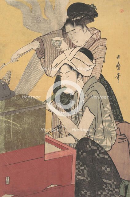 In the Kitchen, ca. 1794-95. Creator: Kitagawa Utamaro.