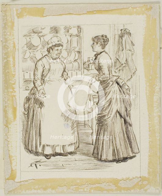 In the Kitchen, n.d. Creator: Charles Samuel Keene.