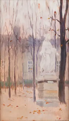 In the Luxembourg Garden, 1900. Creator: Edward Trojanowski