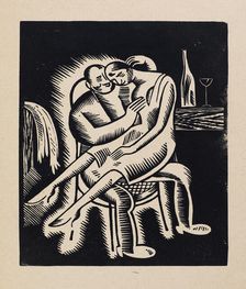 In the Pub, 1920s. Creator: Vasyl Masyutin