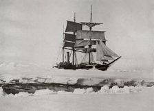 In The Pack - A Lead Opening Up c1910–1913, (1913). Artist: Herbert Ponting