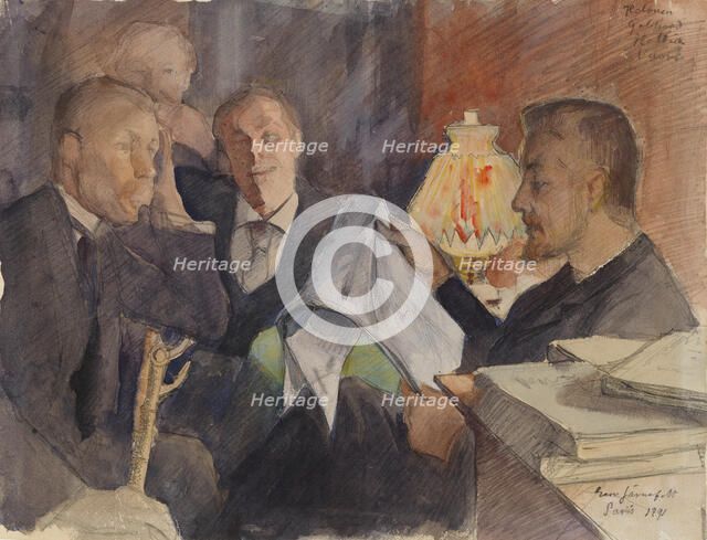 In the Paris Studio, 1891. Creator: Eero Jarnefelt.