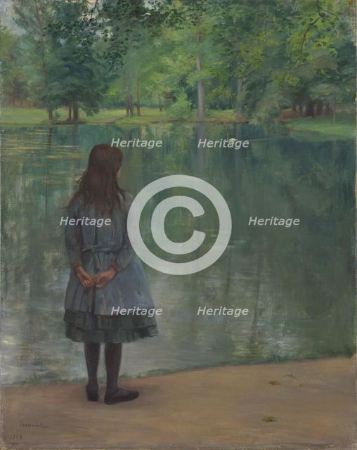 In the park, 1889. Creator: Pierre Georges Jeanniot.
