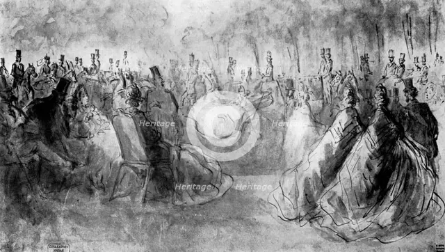 'In the Park', 19th century, (1930). Artist: Constantin Guys