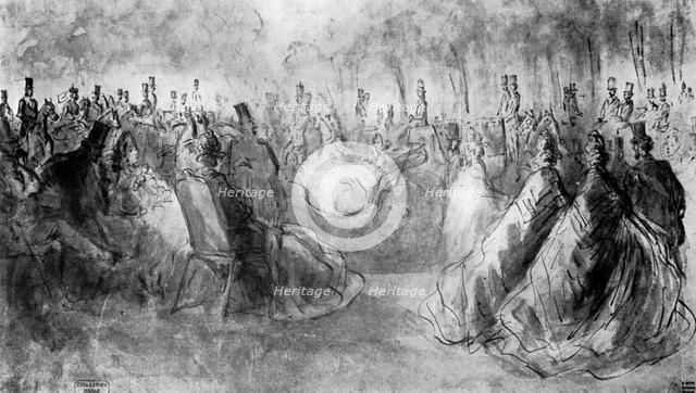 'In the Park', 19th century, (1930). Artist: Constantin Guys