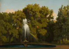 In the Park, Frascati. Study, 1848. Creator: Gustav Wilhelm Palm