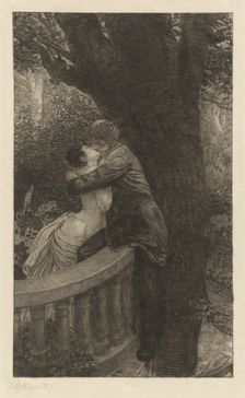 In the Park (Im Park): pl.4, 1878. Creator: Max Klinger