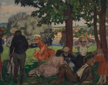 In the park, on the banks of the Seine, 1903-1905. Creator: André, Albert (1869-1954)
