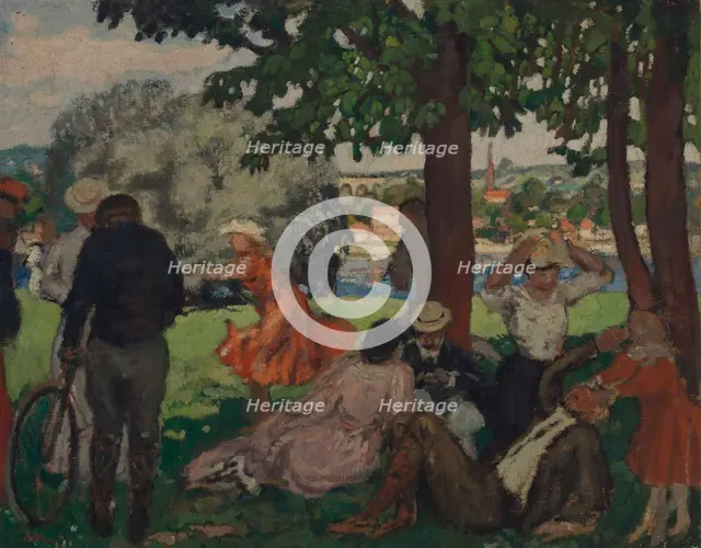 In the park, on the banks of the Seine, 1903-1905. Creator: André, Albert (1869-1954).