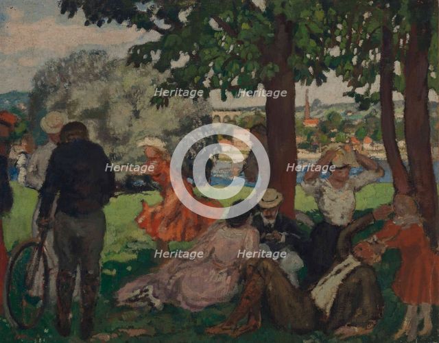 In the park, on the banks of the Seine, 1903-1905. Creator: André, Albert (1869-1954).