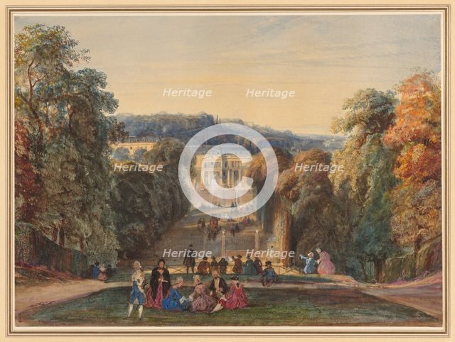 In the Park of Saint Cloud, 1800s. Creator: Constant Troyon (French, 1810-1865).