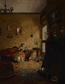 In the Parlor, 1885. Creator: Charles Conner
