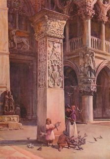 In the Piazzetta, Venice c1900 (1913). Artist: Walter Frederick Roofe Tyndale