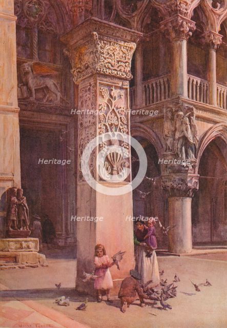 'In the Piazzetta, Venice', c1900 (1913). Artist: Walter Frederick Roofe Tyndale.