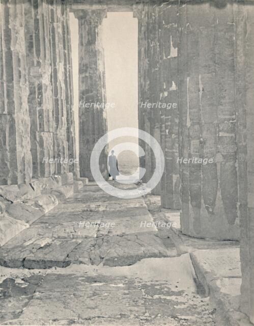 'In the Portico of the Parthenon', 1913. Artist: Unknown.