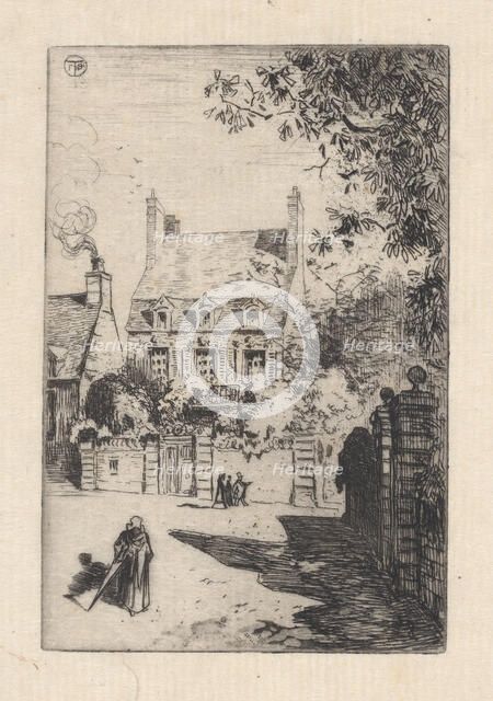 In the Provinces - The House of Orléans (Valognes), 1860-98. Creator: Felix Hilaire Buhot.