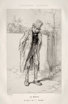 In the Quarter of the Marais. Creator: Paul Gavarni (French, 1804-1866)