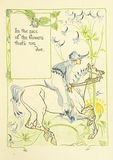 In the race of the flowers that's run due, 1899. Creator: Walter Crane