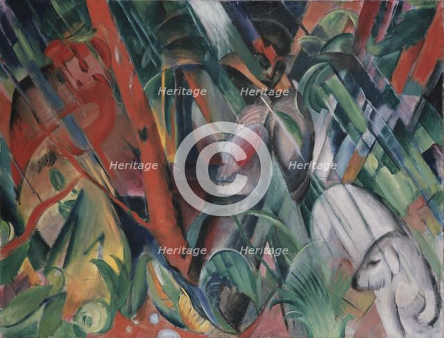 In the Rain, 1912. Artist: Marc, Franz (1880-1916)