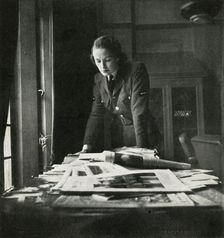 In The Reading Room c1943. Creator: Cecil Beaton