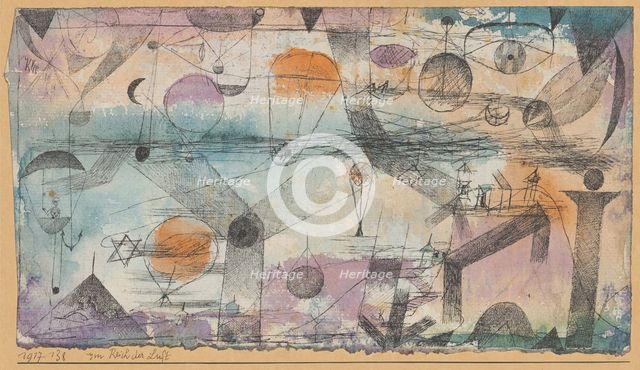 In the Realm of Air, 1917. Creator: Paul Klee.