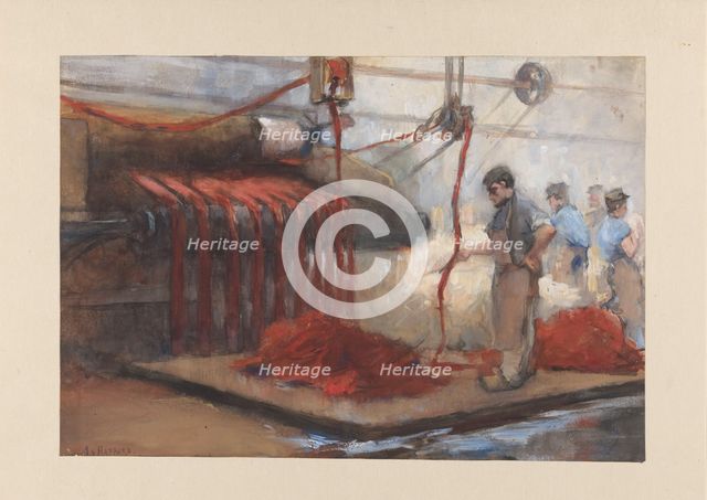 In the red dye house, 1868-1892. Creator: Anthon van Rappard.