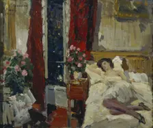 In the room. Artist: Korovin, Konstantin Alexeyevich (1861-1939)