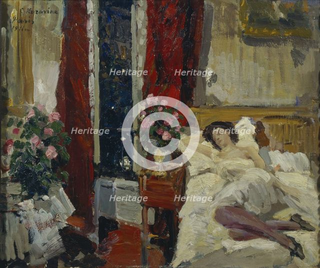 In the room. Artist: Korovin, Konstantin Alexeyevich (1861-1939)