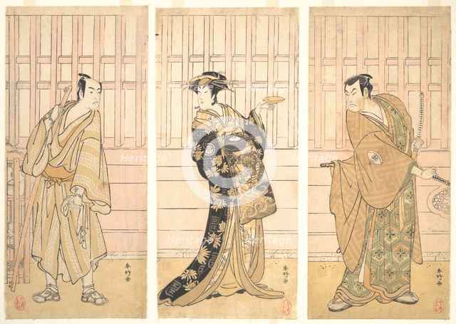 In the Room of a House of the Yoshiwara, ca. 1788. Creator: Katsukawa Shunko.
