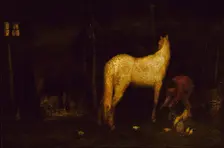 In the Stable, before 1911. Creator: Albert Pinkham Ryder