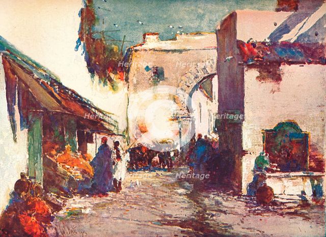 'In the Street (A Scene in Tangier)', c1903 (1903-1904). Artist: George Charles Haite.