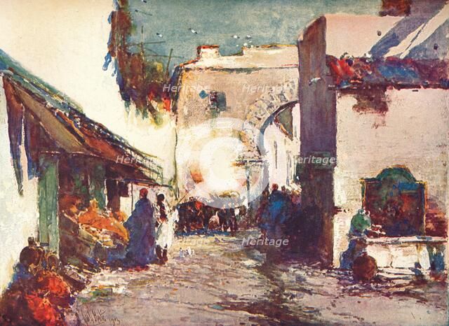 'In the Street (A Scene in Tangier)', c1903 (1903-1904). Artist: George Charles Haite.