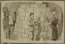In the Studio, 1870/91. Creator: Charles Samuel Keene