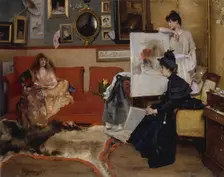 In the Studio, 1888. Creator: Alfred Stevens