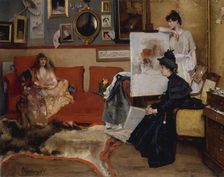 In the Studio, 1888. Creator: Alfred Stevens