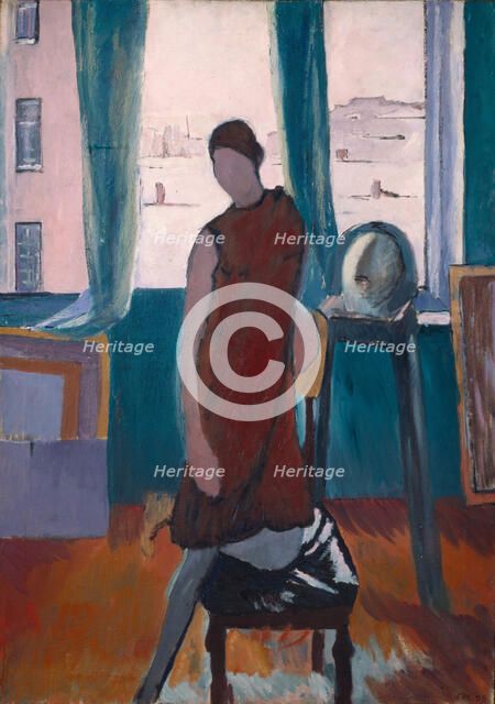 In the studio, 1929. Artist: Istomin, Konstantin Nikolayevich (1887-1942)