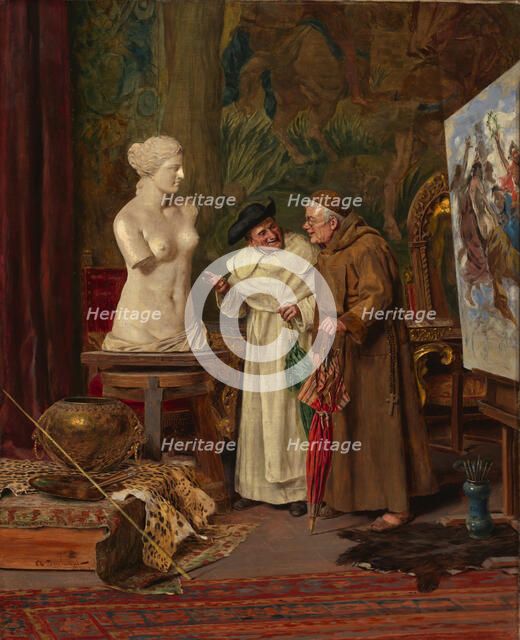 In the Studio, before 1887. Creator: Arnoldo Tamburini.