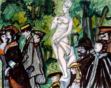 In the Summer Garden 20th century. Artist: Sergey Sudyekin