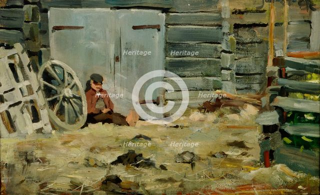 In the Sunshine, 1884. Creator: Akseli Gallen-Kallela.