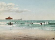 In the surf at Old Orchard, Maine, c1901. Creator: Unknown