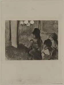 In the Salon, c. 1880s. Creator: Edgar Degas (French, 1834-1917)