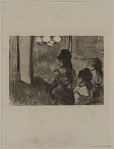 In the Salon, c. 1880s. Creator: Edgar Degas (French, 1834-1917)