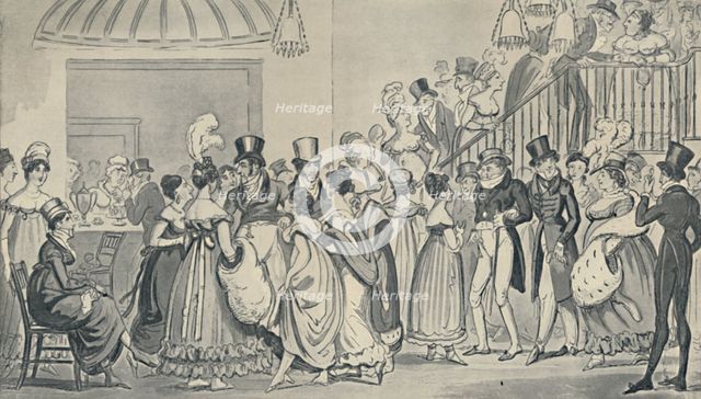 'In the Saloon at Covent Garden, 1821', (1920). Artists: Isaac Robert Cruikshank, George Cruikshank.