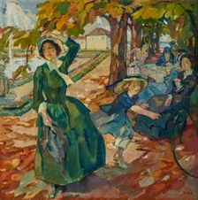 In the Schleissheim Park, c. 1906