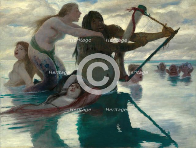 In the Sea, 1883. Creator: Arnold Böcklin.
