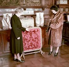 In the show room, Royal School of Needlework, c1955. Creator: Arthur Charles Kirby Ware