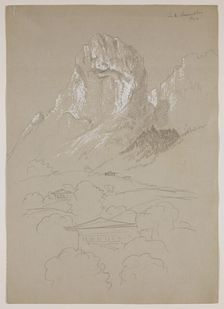 In the Simmenthal Pass, Switzerland, 1841. Creator: Thomas Cole