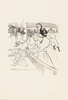 In the Skating Professional Beauty, 1895. Creator: Henri de Toulouse-Lautrec