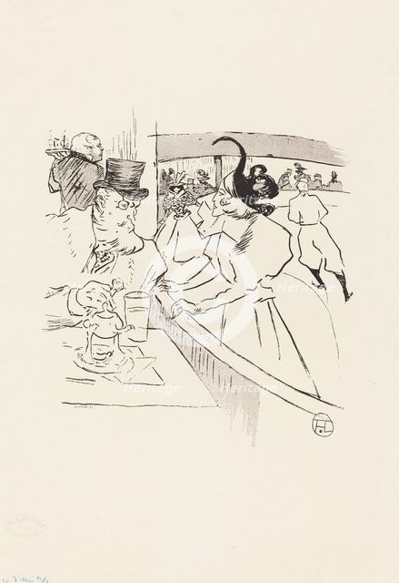 In the Skating Professional Beauty, 1895. Creator: Henri de Toulouse-Lautrec.