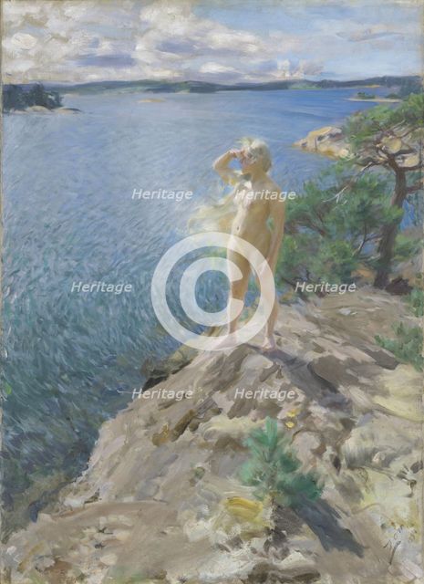 In the Skerries, 1894. Creator: Anders Leonard Zorn.